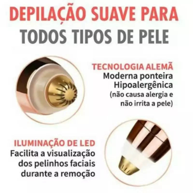 Depilador Indolor Caneta Sobrancelha Removedor Instantâneo