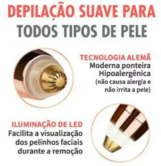 Depilador Elétrico de Sobrancelhas