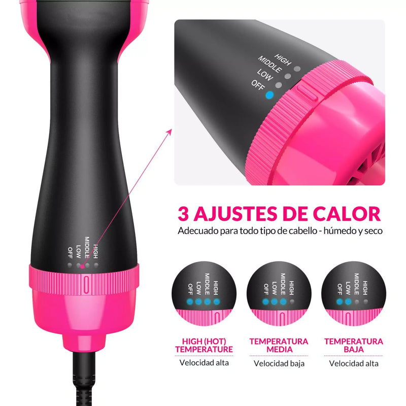 Escova de Cabelo Secadora Elétrica Alisador 220v